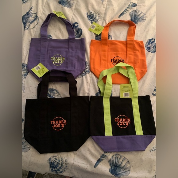Trader Joe's Handbags - Trader Joe’s Limited Edition Halloween Mini-Totes, set of four
